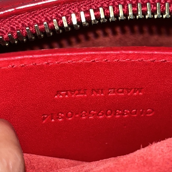 Saint Laurent Red Leather Baby Duffel 2 Way Shoulder Bag - Picture 11 of 14